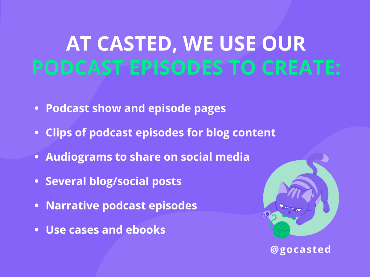 Podcast use cases at Casted