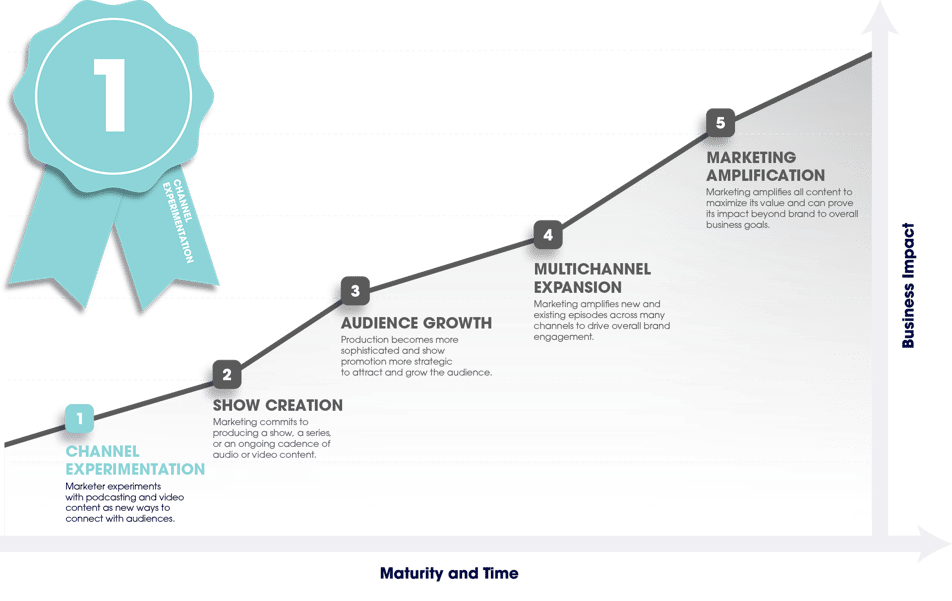 B2B Podcast Maturity Curve Stage 1